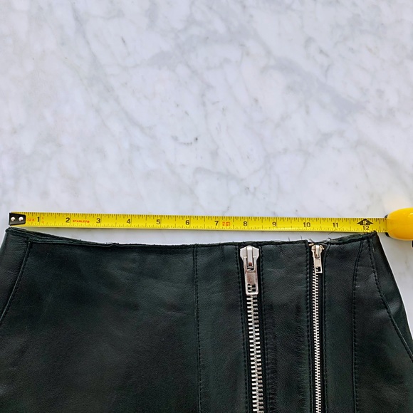 Maje leather mini skirt - Picture 4 of 8